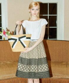 TOCCA BICOLOR RIBBON BASKET かごバッグ