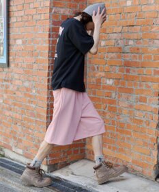 WEGO 【ユニセックス着用ITEM/SMサイズ展開/ウエストゴム】スウェットバギーショーツ