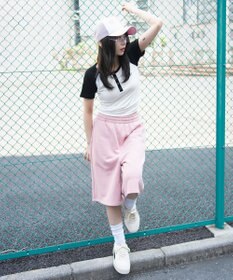 WEGO 【ユニセックス着用ITEM/SMサイズ展開/ウエストゴム】スウェットバギーショーツ