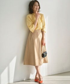 組曲 【WEB限定カラーあり】エンブロイダリーレース フレアスリーブブラウス