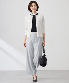 J.PRESS LADIES 【洗える】CARREMAN 2WAY ストレート ワイド パンツ