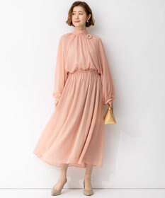 23区 【APPLAUDIR】ドットクレープシフォン ドレス