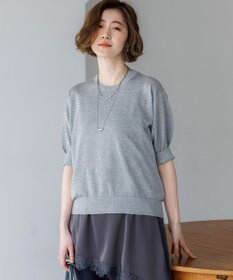 23区 【先行予約】オータムメタリック パフスリーブ ニット Tシャツ