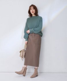 ANY 【WEB限定/洗濯機可能/ウエストゴム/ストレッチ/吸湿発熱】エニィーヒートスカート