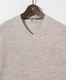 JOSEPH ABBOUD 【リネン素材/吸水速乾/日本素材】リネンハニカム Vネック Tシャツ