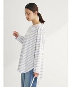 Green Parks ラウンドボーダーリラックスプルオーバー