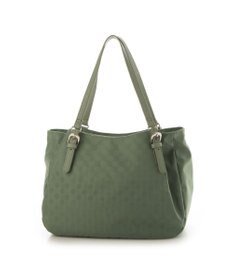 Y'SACCS ポーチ付きドットジャカードトート