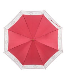 MOONBAT LANVIN en Bleu 【耐風】長傘 サテンプリントフラワー