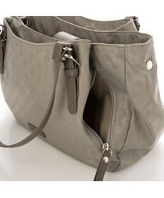 Y'SACCS ポーチ付きドットジャカードトート