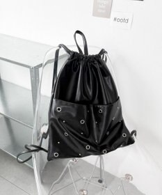 WEGO ハトメデザインナップサック