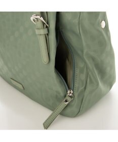 Y'SACCS ポーチ付きドットジャカードトート