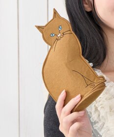 ROOTOTE 3622【ネコポーチ】EU.ウイズルー.オスワリネコ-B