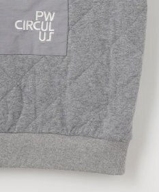 PW CIRCULUS 【裏地付き/防寒】【MEN】キルティングスエットプルオーバー