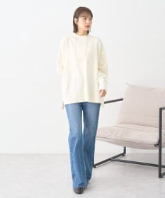 earth music&ecology 【毛玉防止 / 洗濯機洗い可】選べる丈ハイネックニット