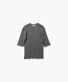 ATON RAMIE WOOL RIB | ヘンリーネックセーター