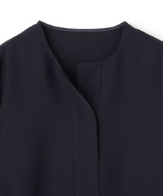 UNFILO 【セットアップ着用可/セレモニー】ドライダブルクロス スキッパーブラウス