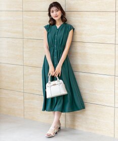 ANY SIS L 【洗える】フロントボタンギャザー ワンピース