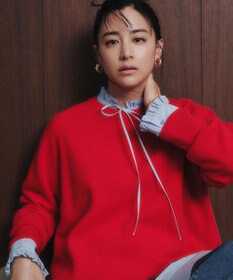 UNFILO フリルネック ブラウス