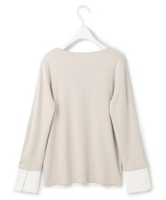 ICB 【洗える】 クロスコンビ デザインニットプルオーバー