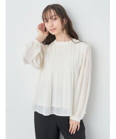 earth music&ecology マジョリカプリーツブラウス