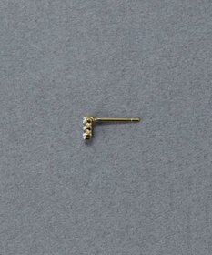 Phoebe 〈金属アレルギー対応〉タイニーレクタングルビジューピアス(片耳)　小粒/小さい/小さめ/セカンドホール