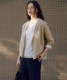 J.PRESS LADIES TCリネン ドライツイル ストレート パンツ