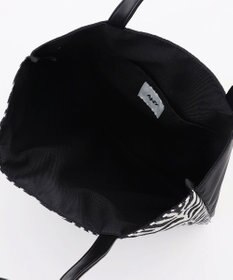 ANY 【A4サイズ収納可】ゼブラジャガード柄トートバッグ