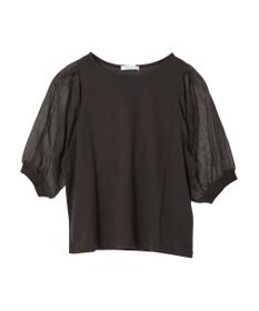 Green Parks 袖シアードッキング５分袖カットプルオーバー