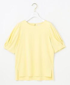 ANY SIS S 【撥水・汗ジミ防止・UVケア・洗える】スーピマスムース 袖タック Tシャツ