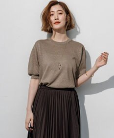 23区 【先行予約】オータムメタリック パフスリーブ ニット Tシャツ