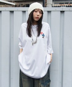 WEGO 【ユニセックス着用ITEM/SMLサイズ展開】別注BENDAVISワンポイントT（SS）