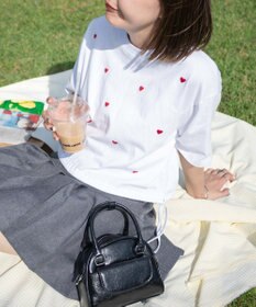 WEGO リボンデザイングラフィックショートT