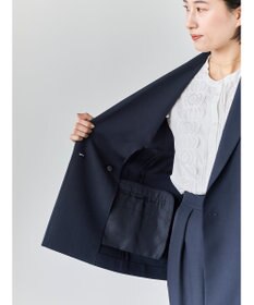 Te chichi リネンライクダブルブレストジレ(セットアップ可)