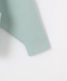 自由区 L ポリエステルホールガーメントラグランボタン ニット