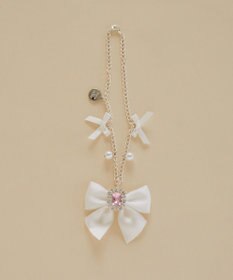 Maison de FLEUR ビジューリボンパールバッグチャーム