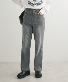 Green Parks ＧＵＭストレッチデニムセンター切替ストレートフレアパ