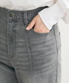 Green Parks ＧＵＭストレッチデニムセンター切替ストレートフレアパ