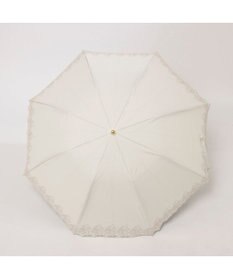 UNBILLION カシュネ cachenez / PUフラワーラメ刺繍トップレス2段折りたたみ傘