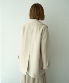 YECCA VECCA ウール混ミドル丈Pコート