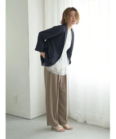 YECCA VECCA チュールギャザーブラウス