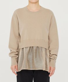 uncrave ウール ナイロン ペプラム ニット（uncrave STANDARD）