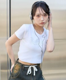 WEGO ラインストーンチビリブT