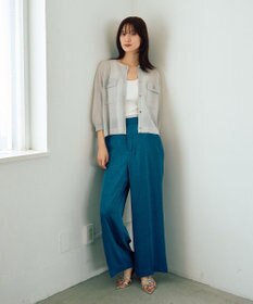 YECCA VECCA ヴィンテージサテンストレートパンツ