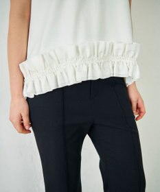 GRACE CONTINENTAL ヘムフリルカットトップ