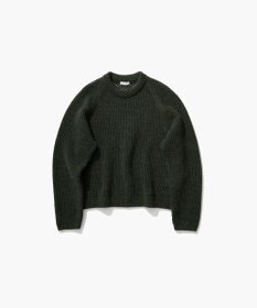 ATON WOOL CASHMERE ALPACA | メッシュクルーネックセーター