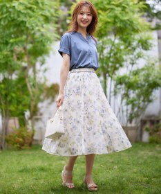 ANY SIS S 【美人百花7月号掲載】ファジーカラーフラワー スカート