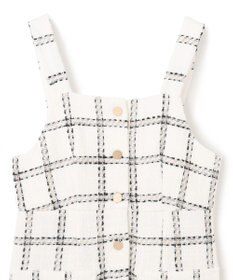 GRACE CONTINENTAL チェックツイードジャンパースカート