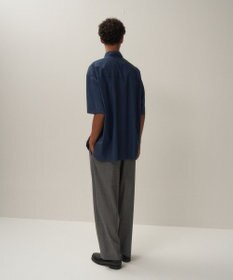 ATON COTTON LAWN | オーバーサイズショートスリーブシャツ - UNISEX