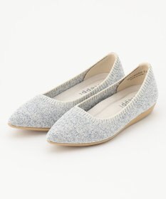 steppi 【洗える/撥水】ミックス調 ポインテッド パンプス