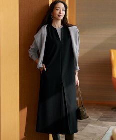 23区 S ウールミルドジャージー ボックスタック ジャンパースカート